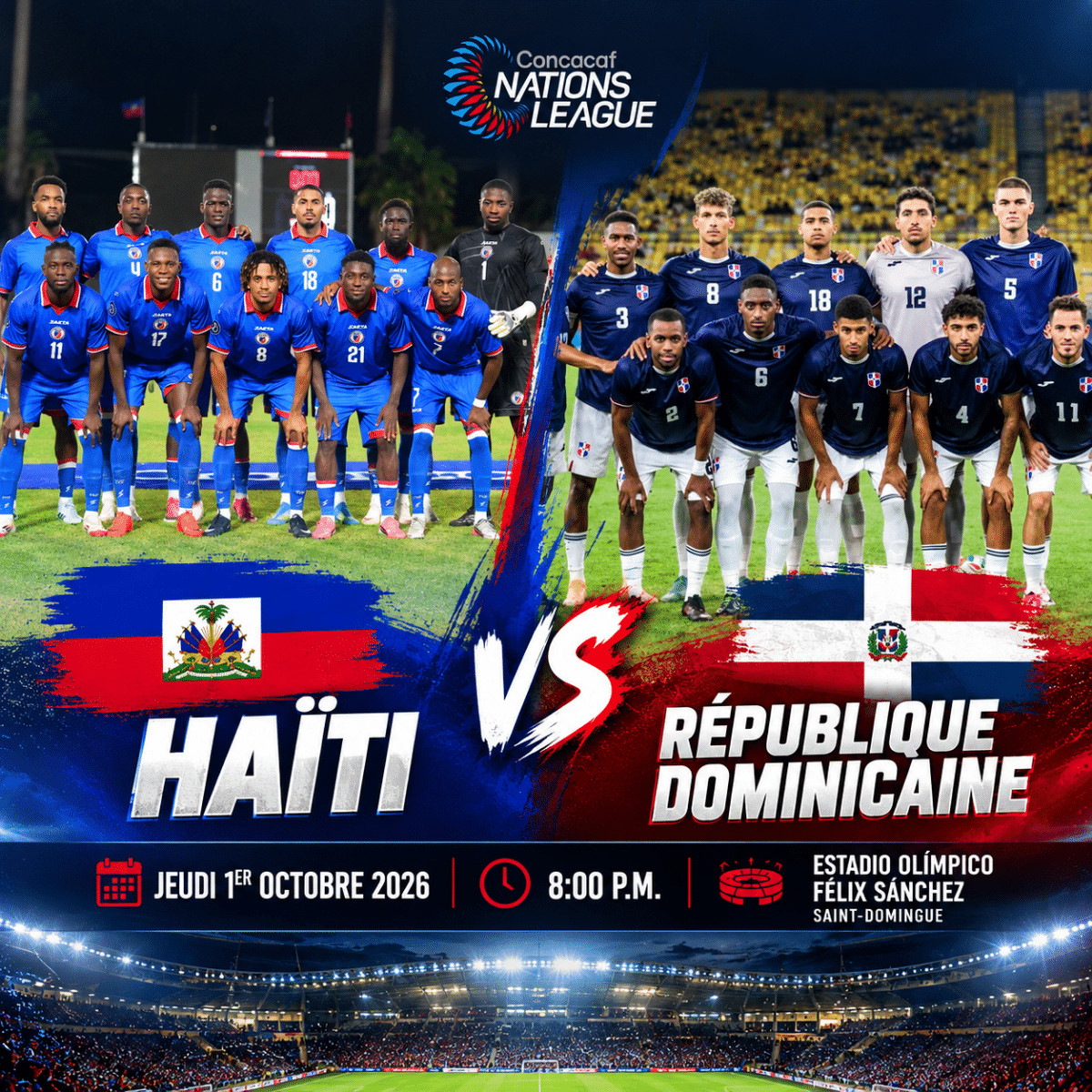 Haïti–République dominicaine : plus qu’un match de football, un rendez-vous historique sur une île, deux nations